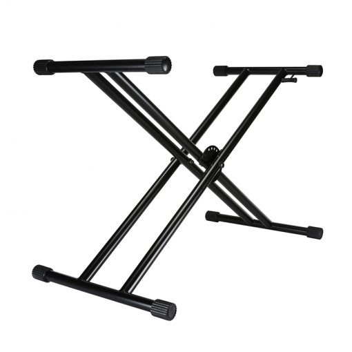 Double X Braced Keyboard Stand, Black