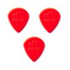 Dunlop Jazz III Pick, Red Nylon, 3 pc pack -1
