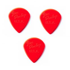 Dunlop Jazz III Pick, Red Nylon, 3 pc pack -2