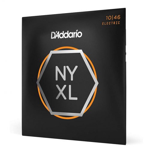 D’Addario NYXL 1046 Nickel Plated Electric Guitar Strings, Regular Light,10-46-2