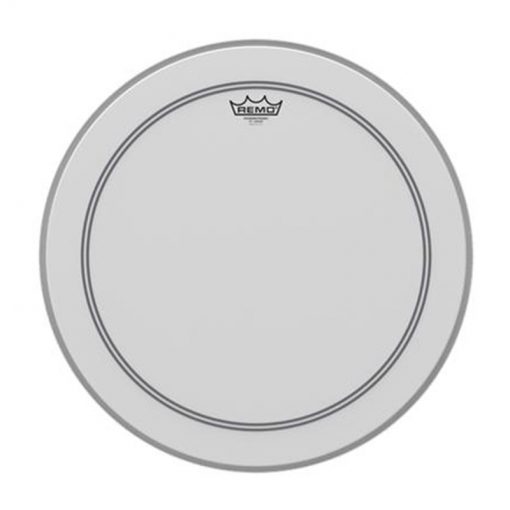 Remo P3-1120-C2 20 inch Bass Powerstroke III Coated White Falam Patch Drum Head