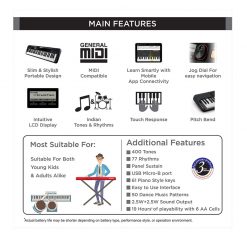 Casio CT-S300 Casiotone 61-Key Touch Sensitive Portable Keyboard (Black)-1