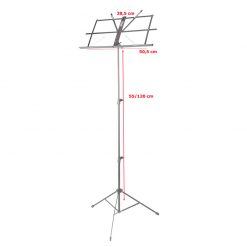 Stagg MUS-A25 Black 3 Sections Music Stand-01