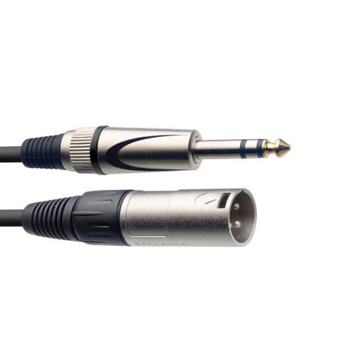 Stagg SAC3PSXM DL Audio cable, XLRm to TRS, 3m (10ft)-01