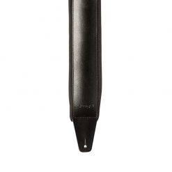 Stagg SLPL-BUCKLE BLK Black Padded Leather Guitar Strap with Chrome Buckle-03