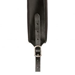Stagg SLPL-BUCKLE BLK Black Padded Leather Guitar Strap with Chrome Buckle-04
