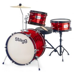 Stagg 3-piece Junior Drum Set with Hardware, TIM JR 3-16B RD-01