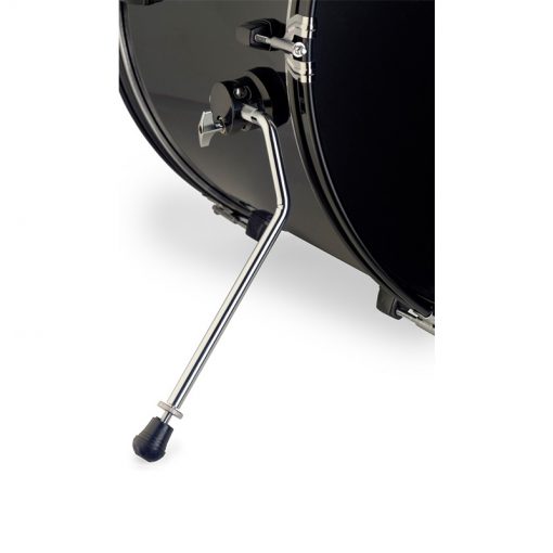 Stagg TIM122B BK Drum Set with Cymbals, Drum Throne & Sticks, Black-04