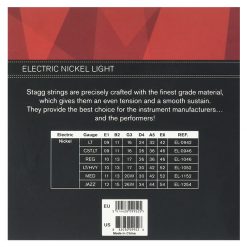 Stagg EL-0942 Nickel Plated Steel Set