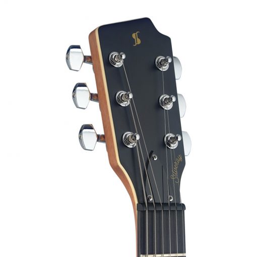 Stagg SVY SPCL BK Silveray Special Model Electric Guitar, Black-05