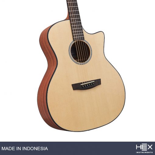 Hex Hive GA100CE M Cutaway Acoustic-Electric Guitar-09