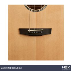 Hex Hive P100 M Parlor-Travel Acoustic Guitar, Natural-05