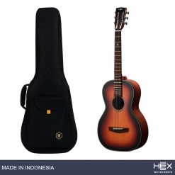 Hex P300SB G (Sunburst) Parlor Acoustic Guitar with Standard Gig Bag-01