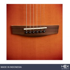Hex P300SB G (Sunburst) Parlor Acoustic Guitar with Standard Gig Bag-07