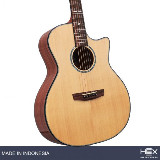 Hex Sting GA300CE M Cutaway Acoustic-Electric Guitar-05