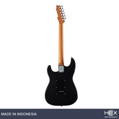 Hex E300 S-BK Black Stratocaster Electric Guitar with Deluxe Bag-02