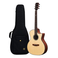 Hex Hornet GA400CE G Cutaway Acoustic-Electric Guitar with Standard Gig Bag-11