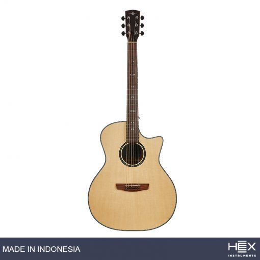 Hex Hornet GA400CE M Cutaway Acoustic Electric Guitar -02