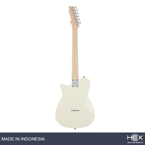 Hex T100 S-IV Ivory Telecaster Electric Guitar with Deluxe Bag-02