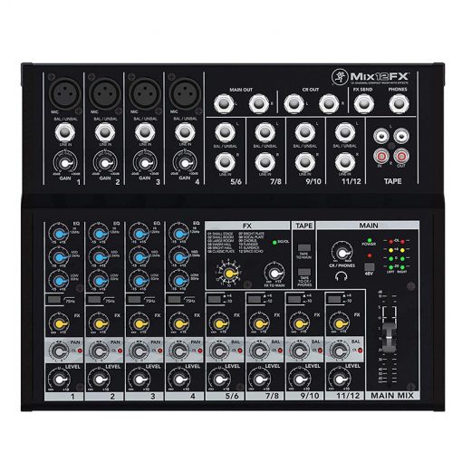 Mackie Mix12FX 12-channel Compact Mixer with Effects-01