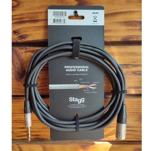 Stagg NAC6PSXMR Audio Cable, XLRm-TRS, 6m-03