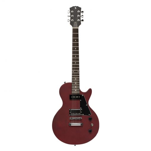 Stagg SEL-HB90 CHERRY Electric Guitar withj Solid Mahogany-01