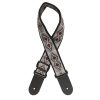 Stagg Woven Nylon Guitar Strap, Diamond Pattern - Grey-01