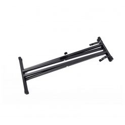 Adjustable Double Braced Keyboard Stand, Black-02