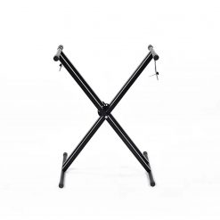 Adjustable Double Braced Keyboard Stand, Black-03