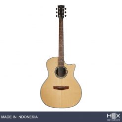 Hex Queen GA500CE G Cutaway Acoustic-Electric Guitar with Standard Gig Bag-02