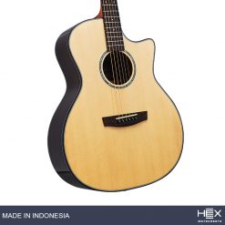 Hex Sting GA350CE M Cutaway Acoustic-Electric Guitar with Standard Gig Bag-03