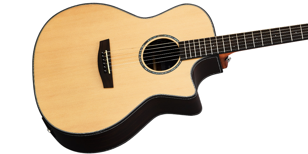 Hex Sting GA350CE G Cutaway Acoustic-Electric Guitar with Standard Gig Bag-12