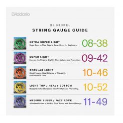 DAddario EXL115 Nickel Wound Electric Guitar Strings, Super Light, 11-49-04