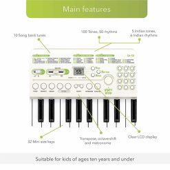 Casiotone SA-50 Mini Keyboard, White (32 Keys)-05