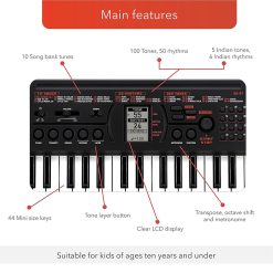 Casiotone SA-81 Mini Keyboard, White (44 Keys)-04