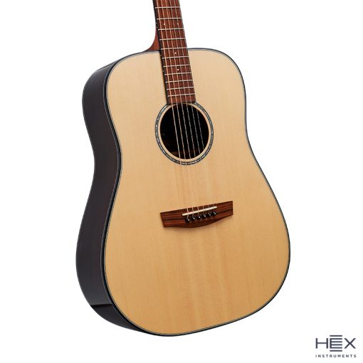 Hex Sting D350 G Cutaway Acoustic Guitar with Standard Gig Bag-05