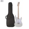 Hex E100 Plus SPGY Stratocaster Electric Guitar with Deluxe Bag-01