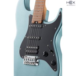 Hex E300 GBG Blue Green Stratocaster Electric Guitar with Deluxe Bag-03