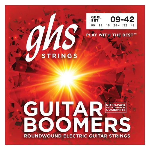 GHS Boomers GBXL Extra Light Electric Guitar Strings, 9-42-01