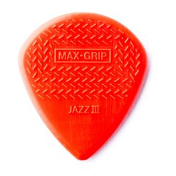 Jim Dunlop 471-3N Max-Grip Jazz III Nylon Pick, 6-Pack-04