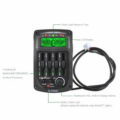 Cherub GS-3 Acoustic Guitar Preamp with 4-Band EQ Equalizer- Chromatic Tuner-02