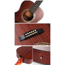 Smiger SM-362 Semi Acoustic Travel Guitar with Bag-05