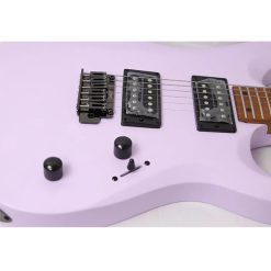 Luxars S-G37 Pro Electric Guitar with Bag, Grey-05