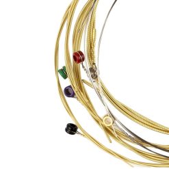 Orphee TX620 Colorful Ball-End Phosphor Bronze Acoustic Guitar Strings, Extra Light-010-047-02