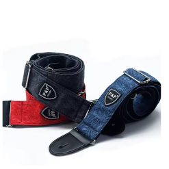 P&P Adjustable Embroidered Cotton Guitar Strap-04
