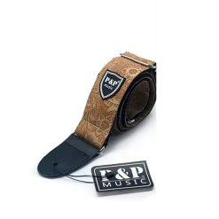 P&P Adjustable Embroidered Cotton Guitar Strap-09