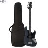 Hex B Series B100M SBK Modern Vintage Bass Guitar with Deluxe Bag-01