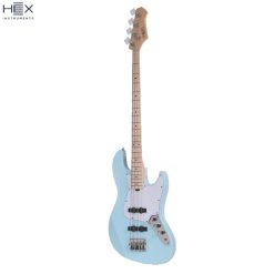 Hex B Series B100M SPBL Modern Vintage Bass Guitar with Deluxe Bag-03