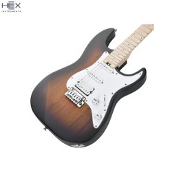 Hex E100 Plus SSB Stratocaster Electric Guitar with Deluxe Bag-05