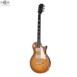 Hex Hero H300 Electric Guitar with Bag, Honeyburst-06